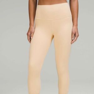 Lululemon Align HR Pant/Legging 25" Size 12 Color: Prosecco (Creamy Yellow)